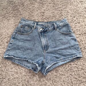 Highway Jeans Blue Jean Shorts Frayed Hem